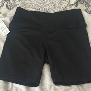Danskin Black Bike Shorts High-Rise Stretchy Design